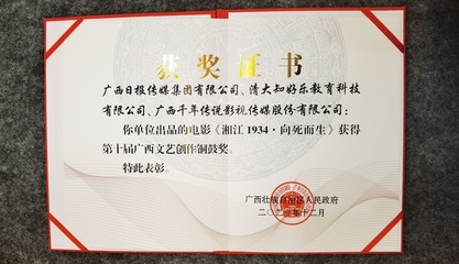 南宁高新区千年传说公司荣膺两项铜鼓奖，影视新媒体开发再创佳绩